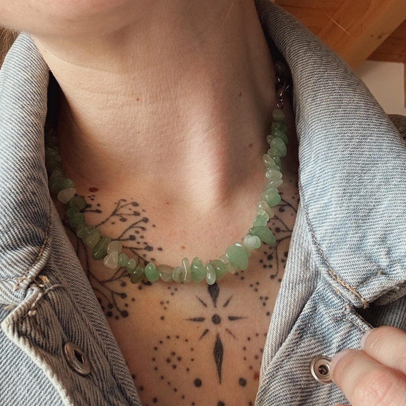 collana Chips Nic - Avventurina Verde